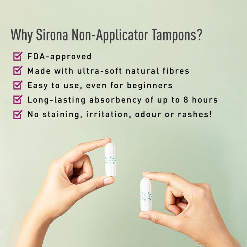 Fda Approved Tampons for Super Heavy Flow, High Absorption & Biodegradable, 360° Leakproof