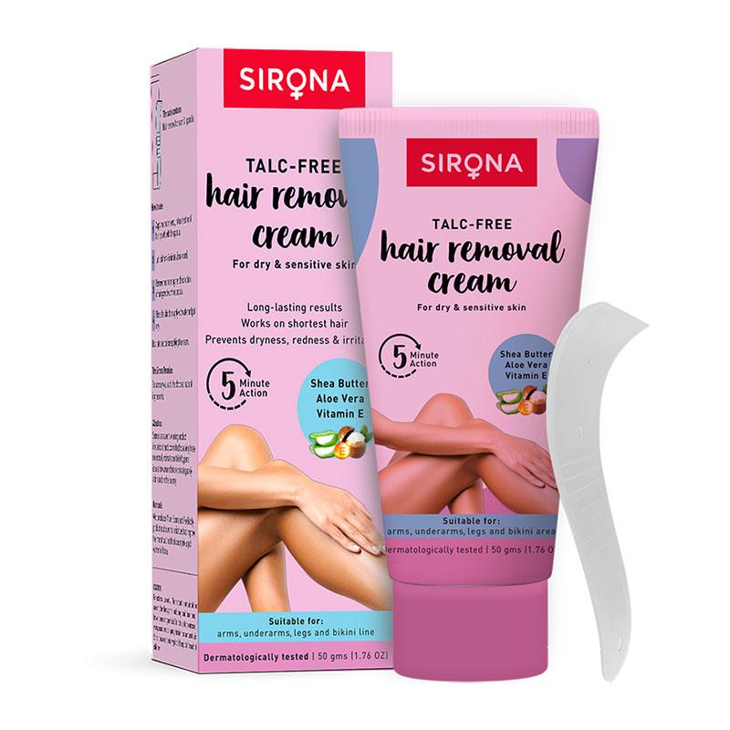 Talc Free Hair Removal Cream For Dry & Sensitive Skin With Aloevera, Vitamin E & Shea Butter