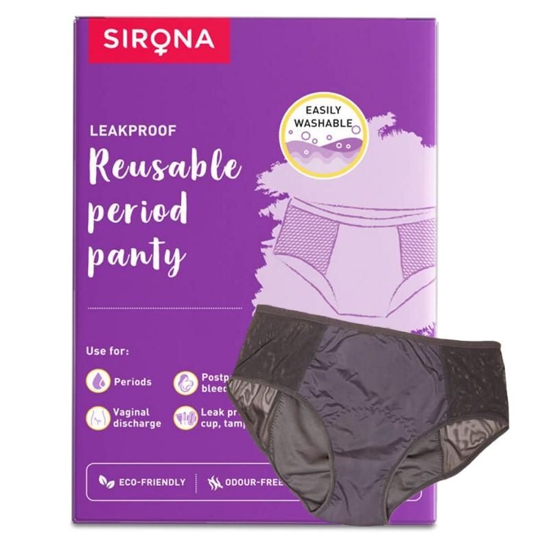 Reusable Period Panties (L), Leak Proof Protection For Periods, Urinary & Vaginal Discharge
