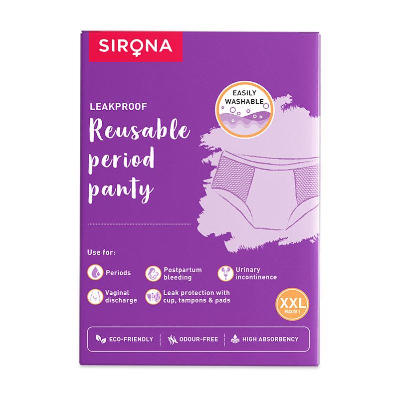 Reusable Period Panties (2XL), Leak Proof Protection For Periods, Urinary & Vaginal Discharge
