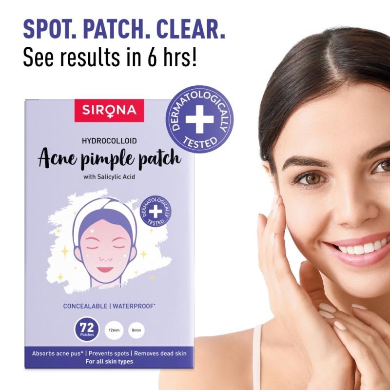 Anti Acne & Pimple Face Patches, 0.5% Salicylic Acid & 100% Hydrocolloid, Acne Spot Corrector