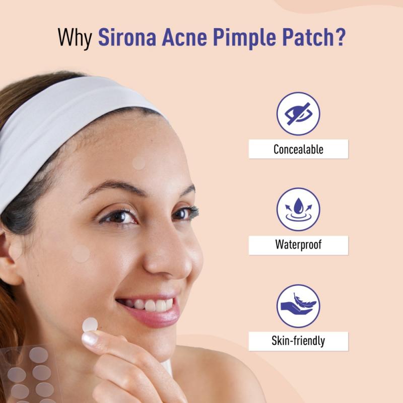 Anti Acne & Pimple Face Patches, 0.5% Salicylic Acid & 100% Hydrocolloid, Acne Spot Corrector