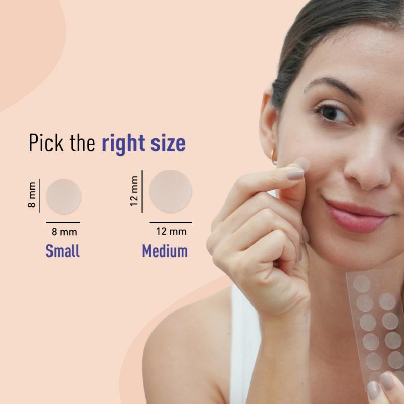 Anti Acne & Pimple Face Patches, 0.5% Salicylic Acid & 100% Hydrocolloid, Acne Spot Corrector