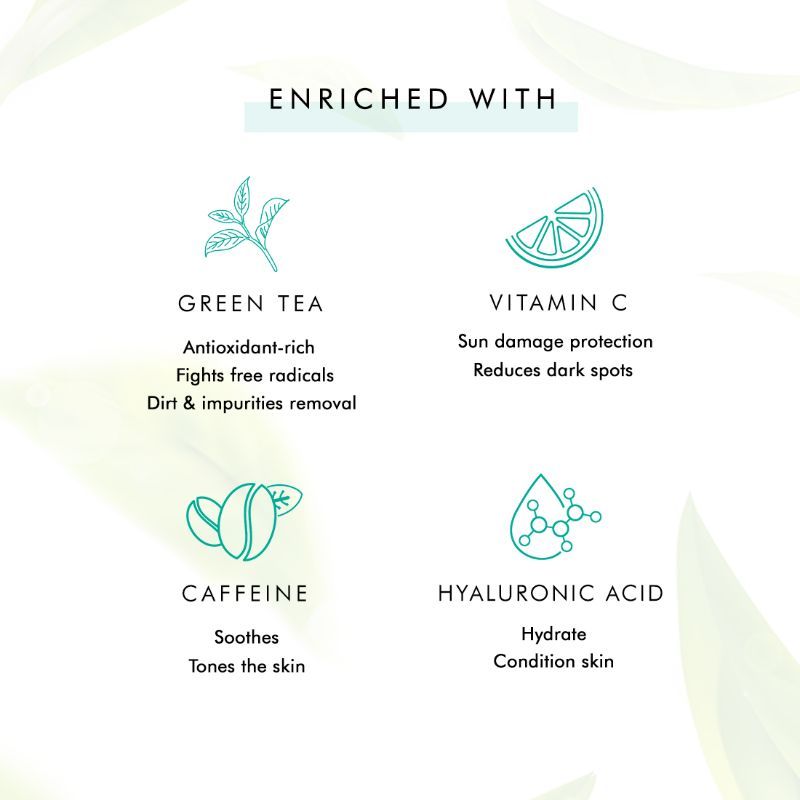 Vitamin C Green Tea Face Wash with Hyaluronic Acid