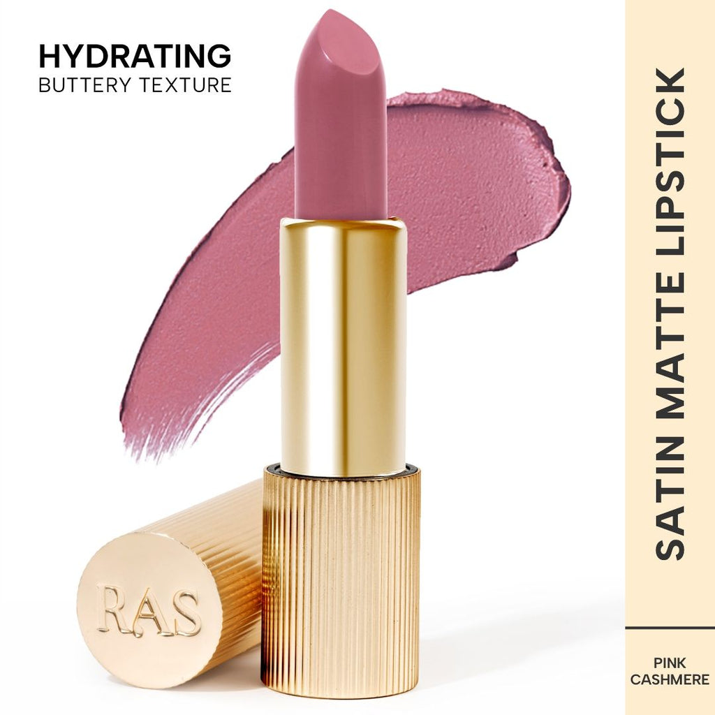 Lumiere Satin Matte Lipstick - Pink Cashmere - Pink Lipstick - Pink Cashmere