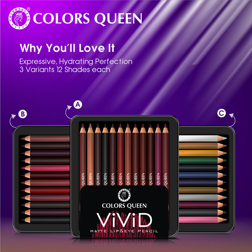 Vivid Matte 12 Lip & Eyeliner Pencil