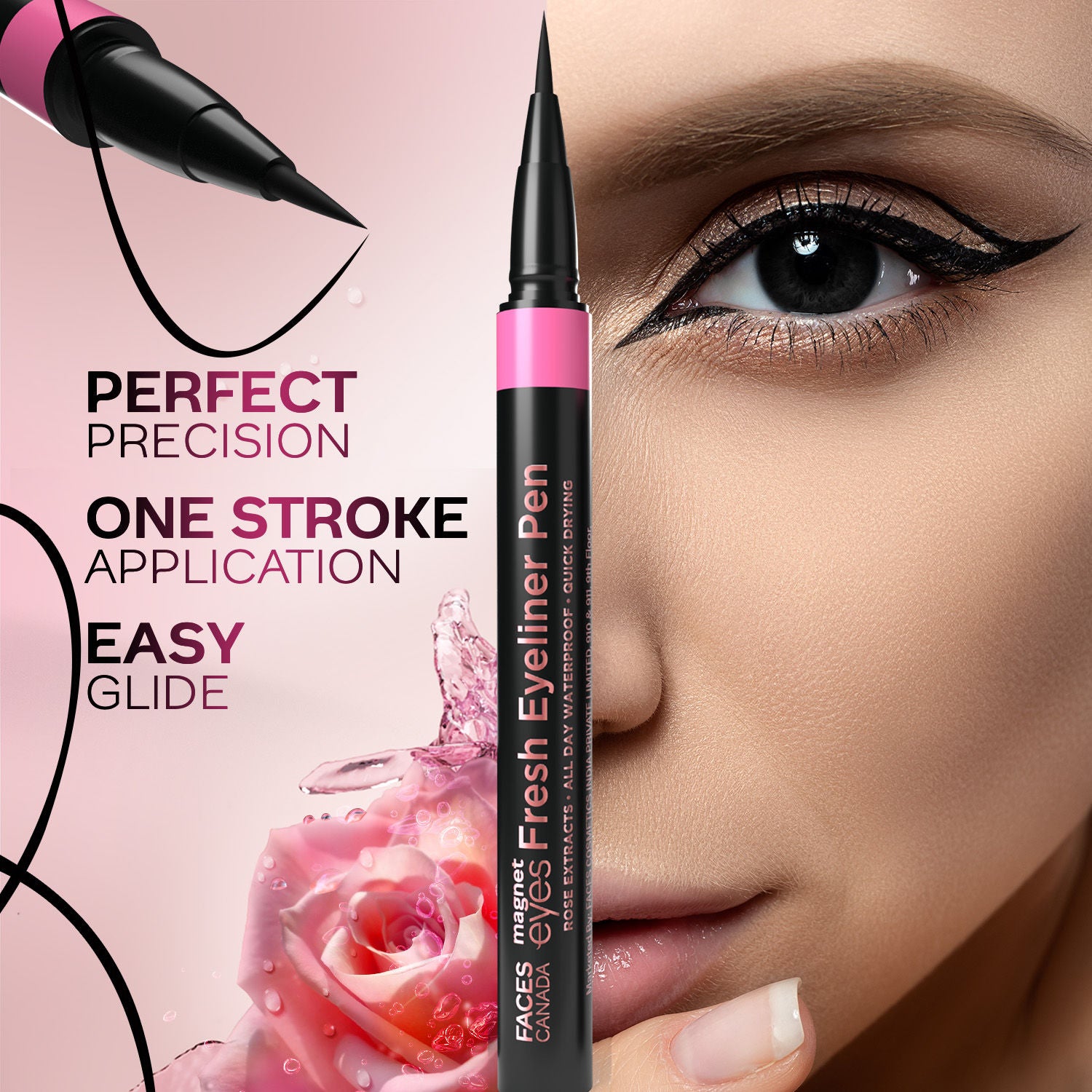 Magneteyes Fresh Eyeliner Pen - Black
