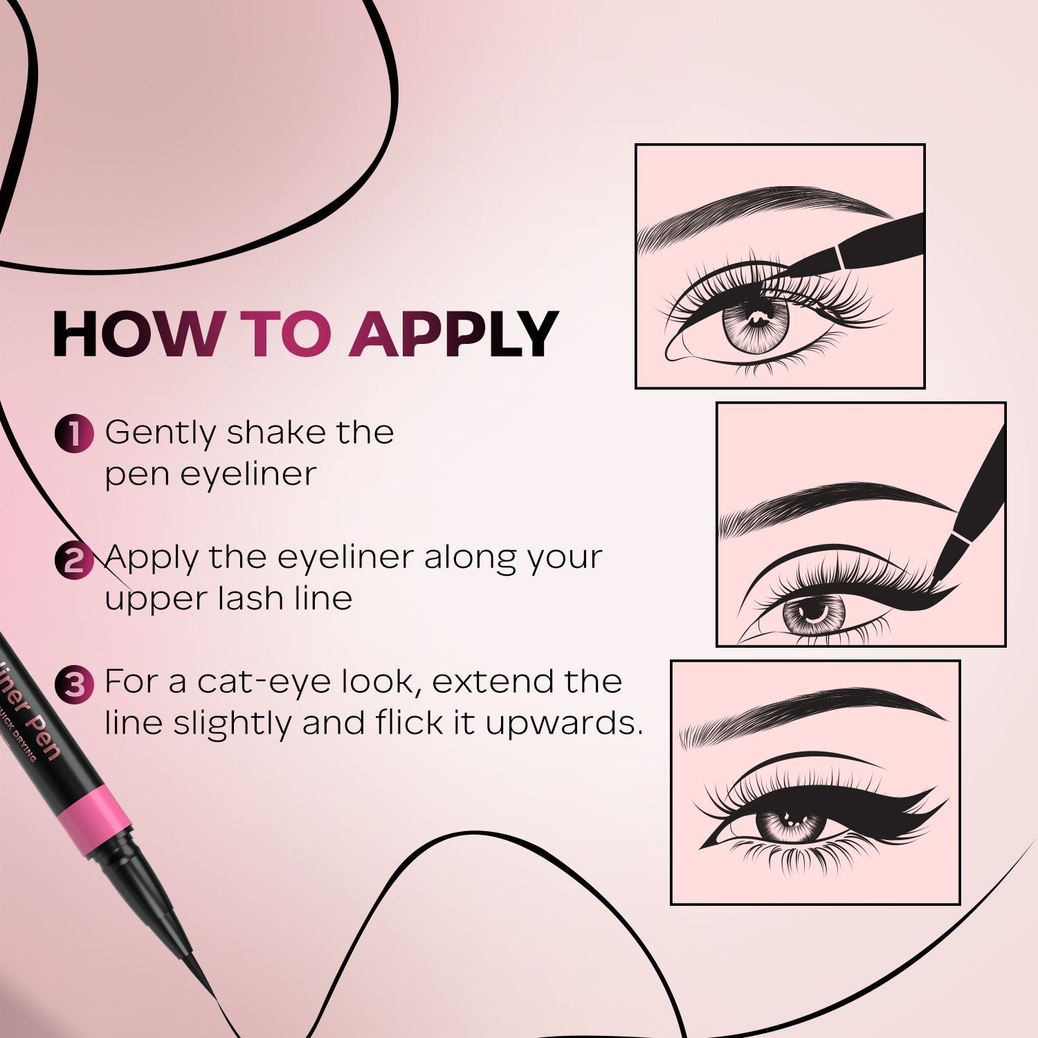 Magneteyes Fresh Eyeliner Pen - Black