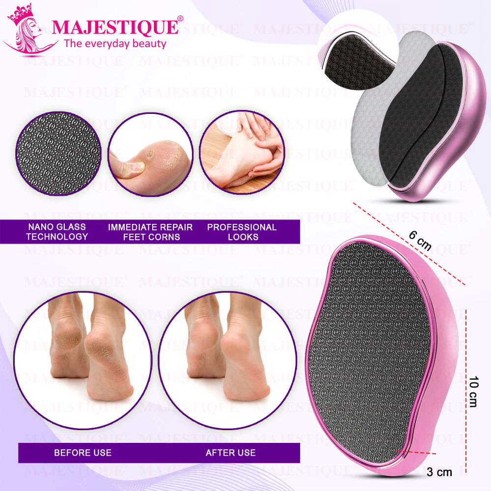 Glass Foot Scrubber And Foot Scraper - Color May Vary
