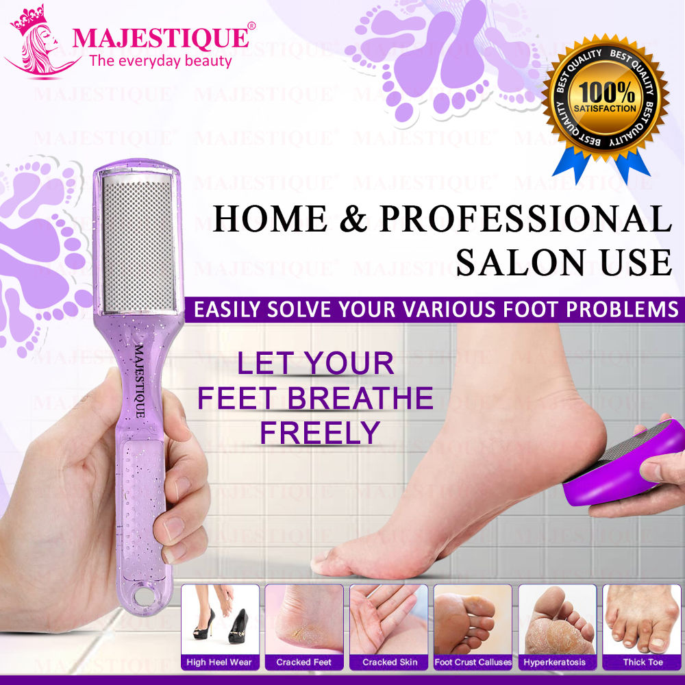 Glass Foot Scrubber And Foot Scraper - Color May Vary