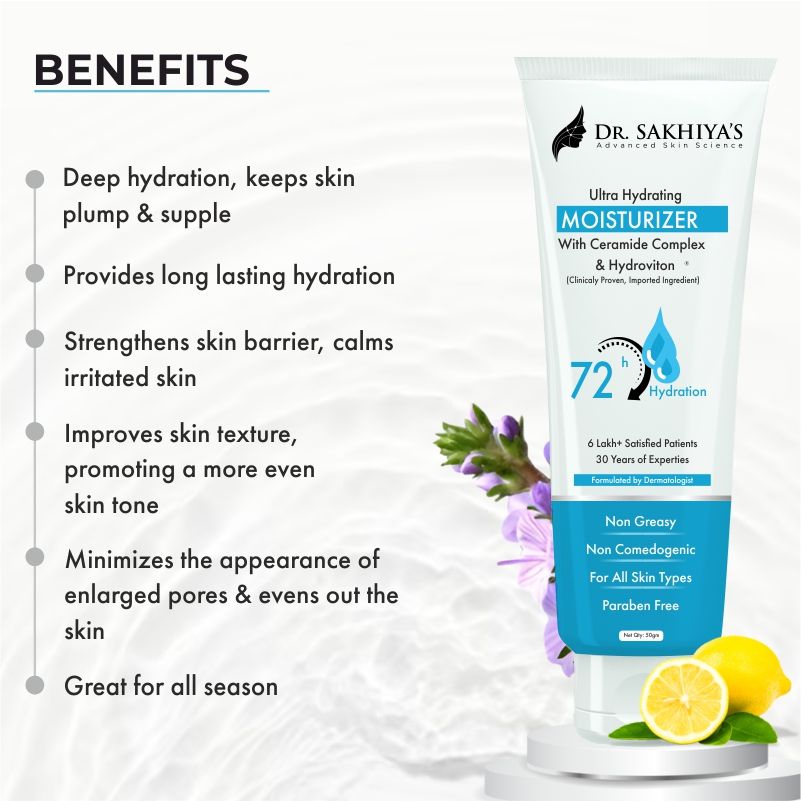 Ultra Hydrating Face Moisturizer Lightweight Daily Hydration for All Skin Types