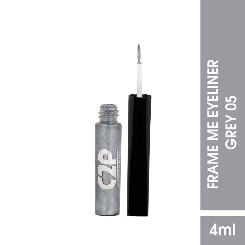 Frame Me Waterproof Liquid Eyeliner Smudge Proof Long Lasting Upto 24Hrs - Grey 05