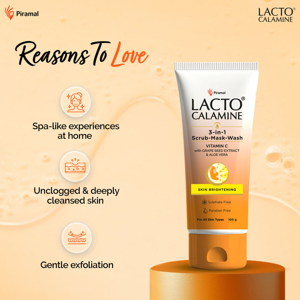3 - In - 1 Vitamin C Face Scrub - Mask - Wash