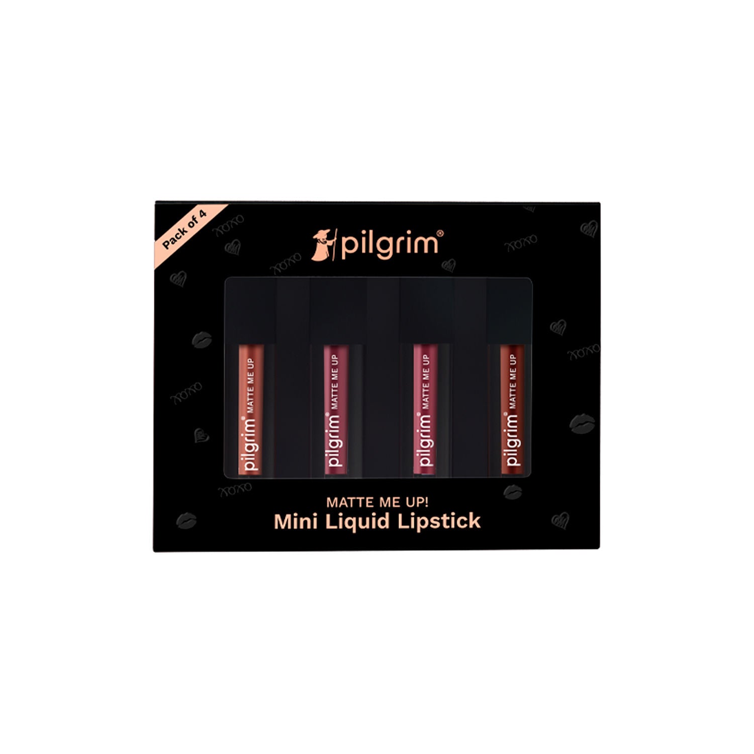 Matte Mini Liquid Lipstick 4 In 1 Pack Smudgeproof, Hydrating & Lightweight