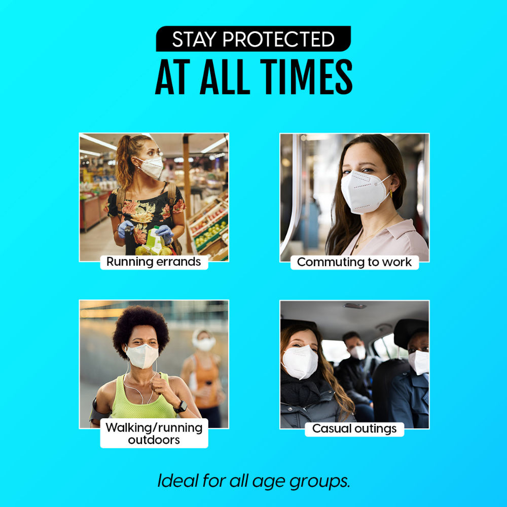 N95 Face Mask Reusable 6-Layer Anti Pollution Dust Smog Protection Hair Nail Salon Use