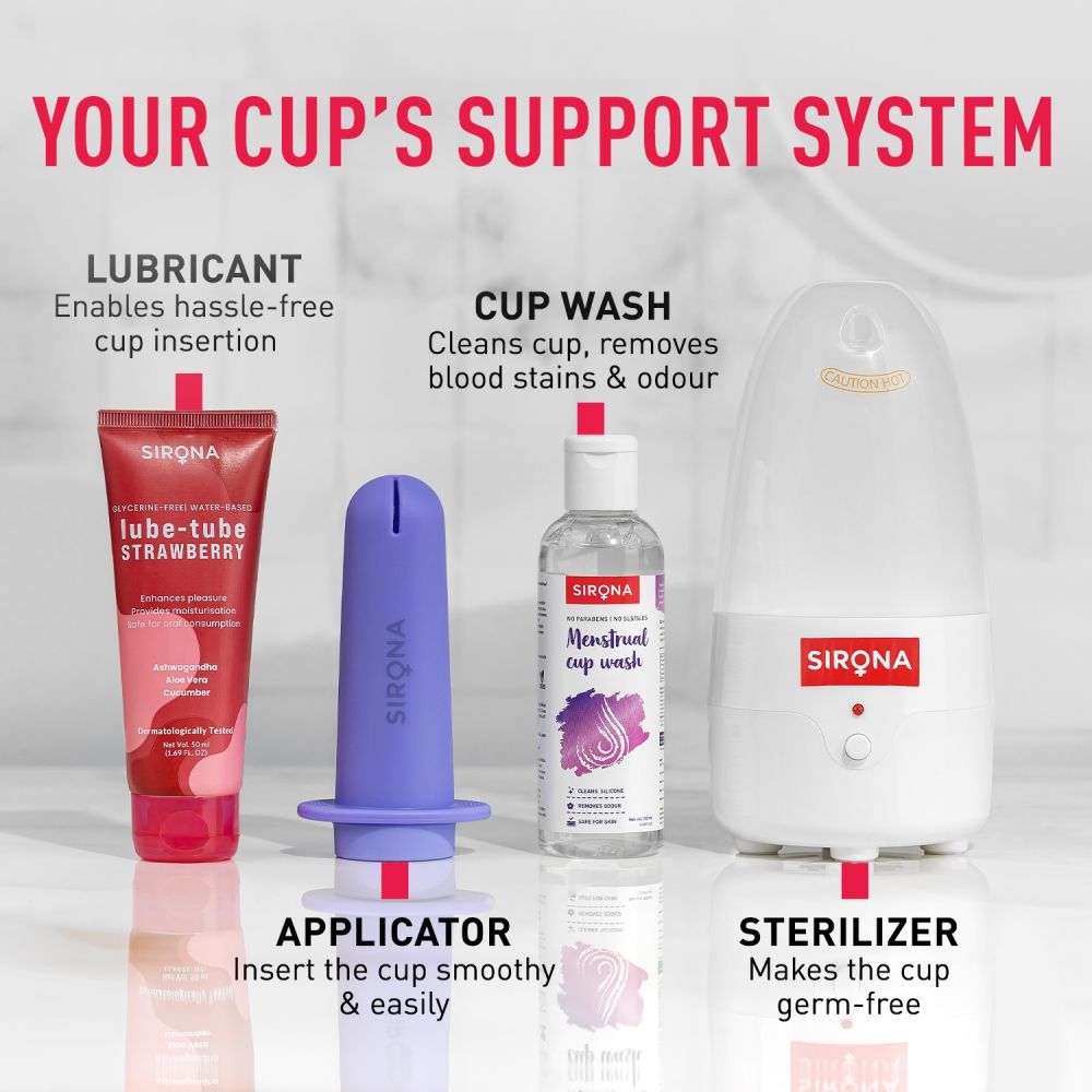FDA Approved Reusable Menstrual Cup for Women (Large Size) Protection for Up to 8-10 Hours