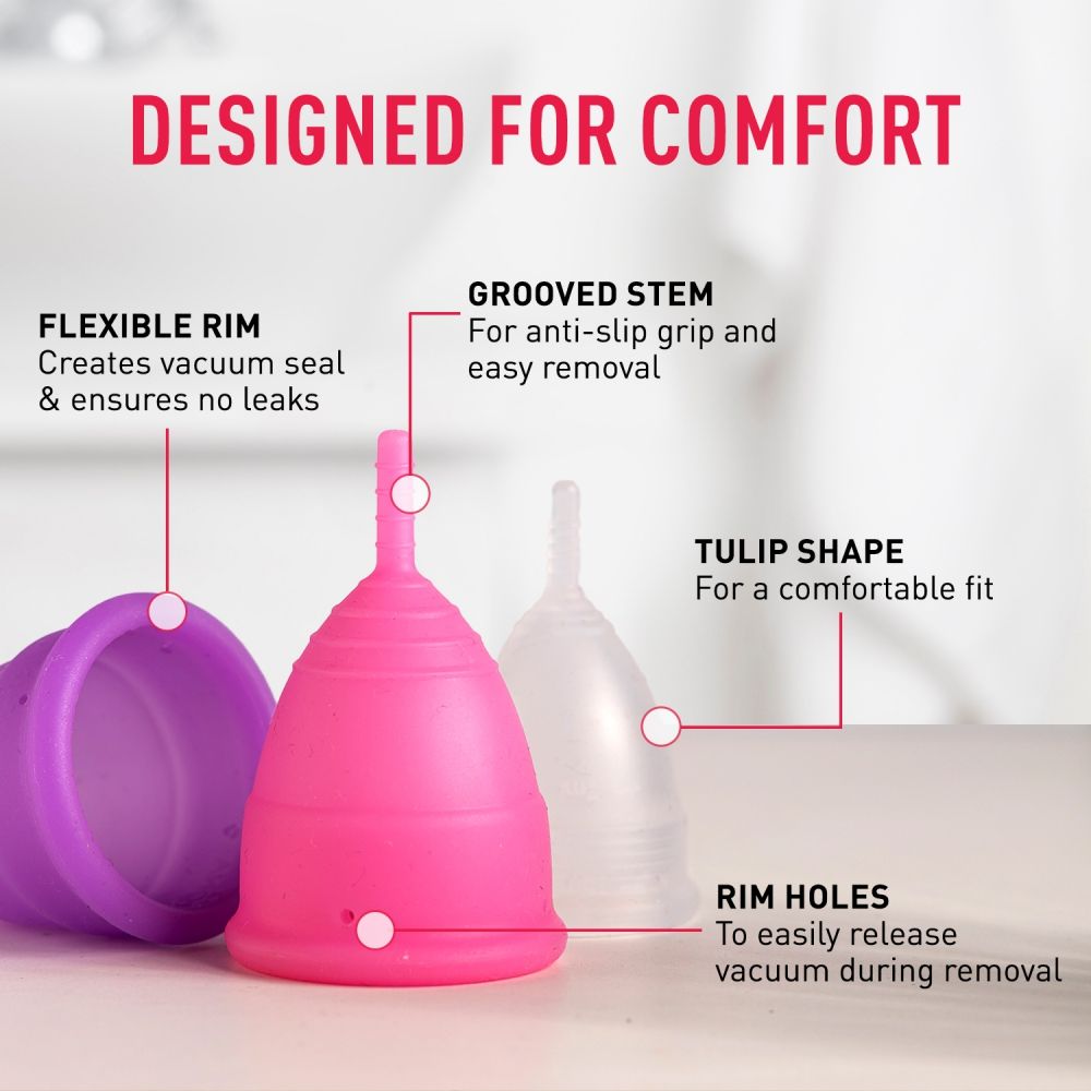 Pad Approved Reusable Menstrual Cup For Women (Small Size) Protection For Up To 8-10 Hours