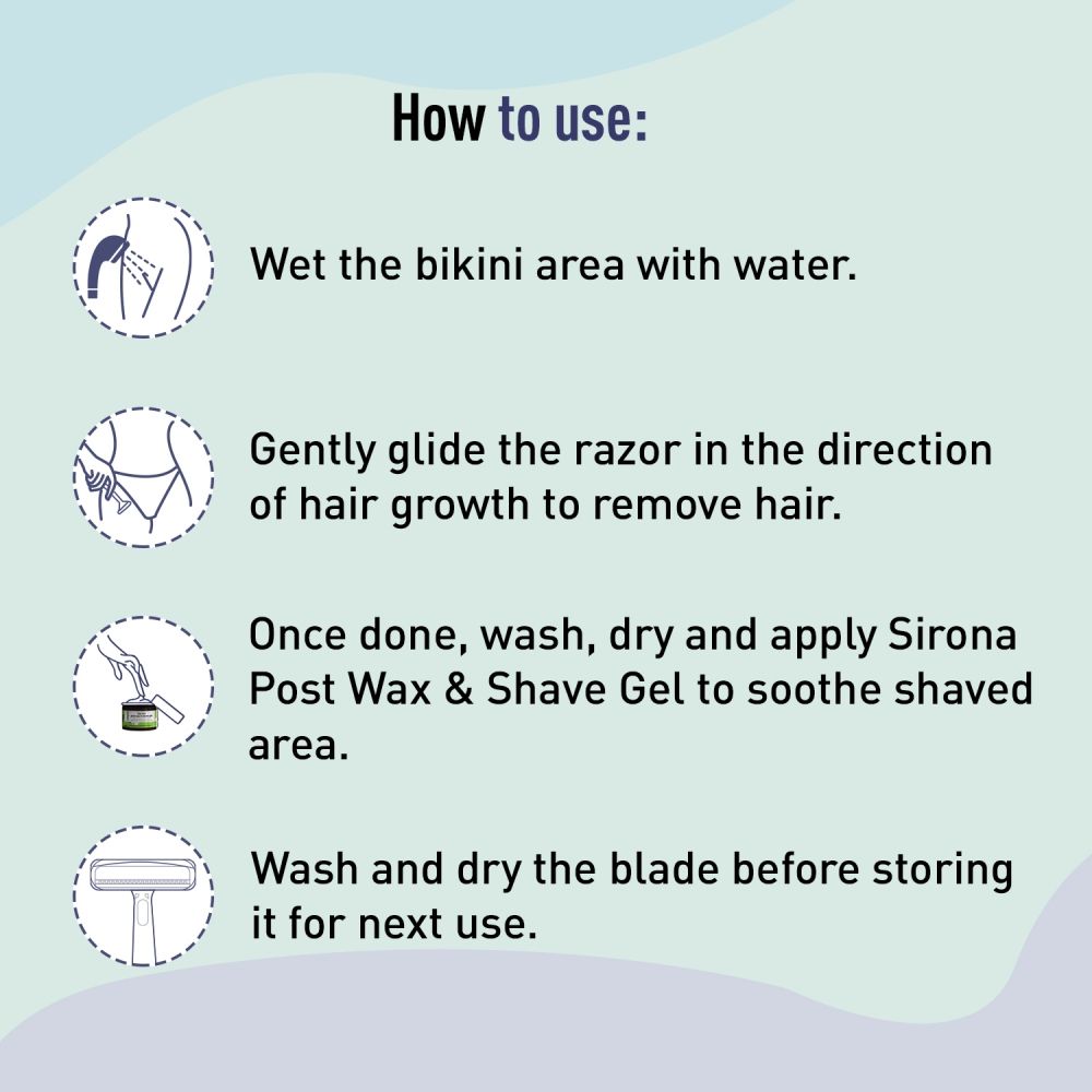 Reusable Bikini Line Razors For Women, Japanese Precision Shave For Irritation Free Shaving