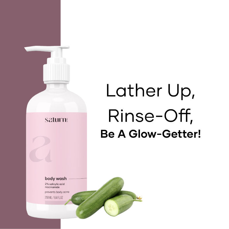 Body Wash With 2% Salicylic Acid, Niacinamide, Glycerin & Cucumber Extract