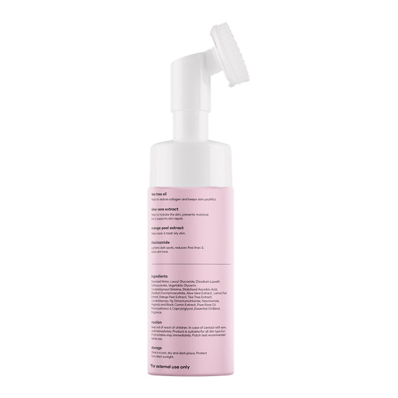 Foaming Face Wash With Deep Cleansing Brush for Acne & Oil Control