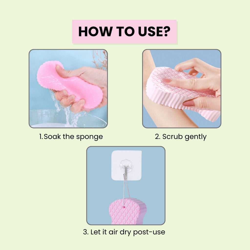 Ultra Soft Bath Sponge Dead Skin Remover Magic Exfoliator Shower Scrubber Children Body Loofah