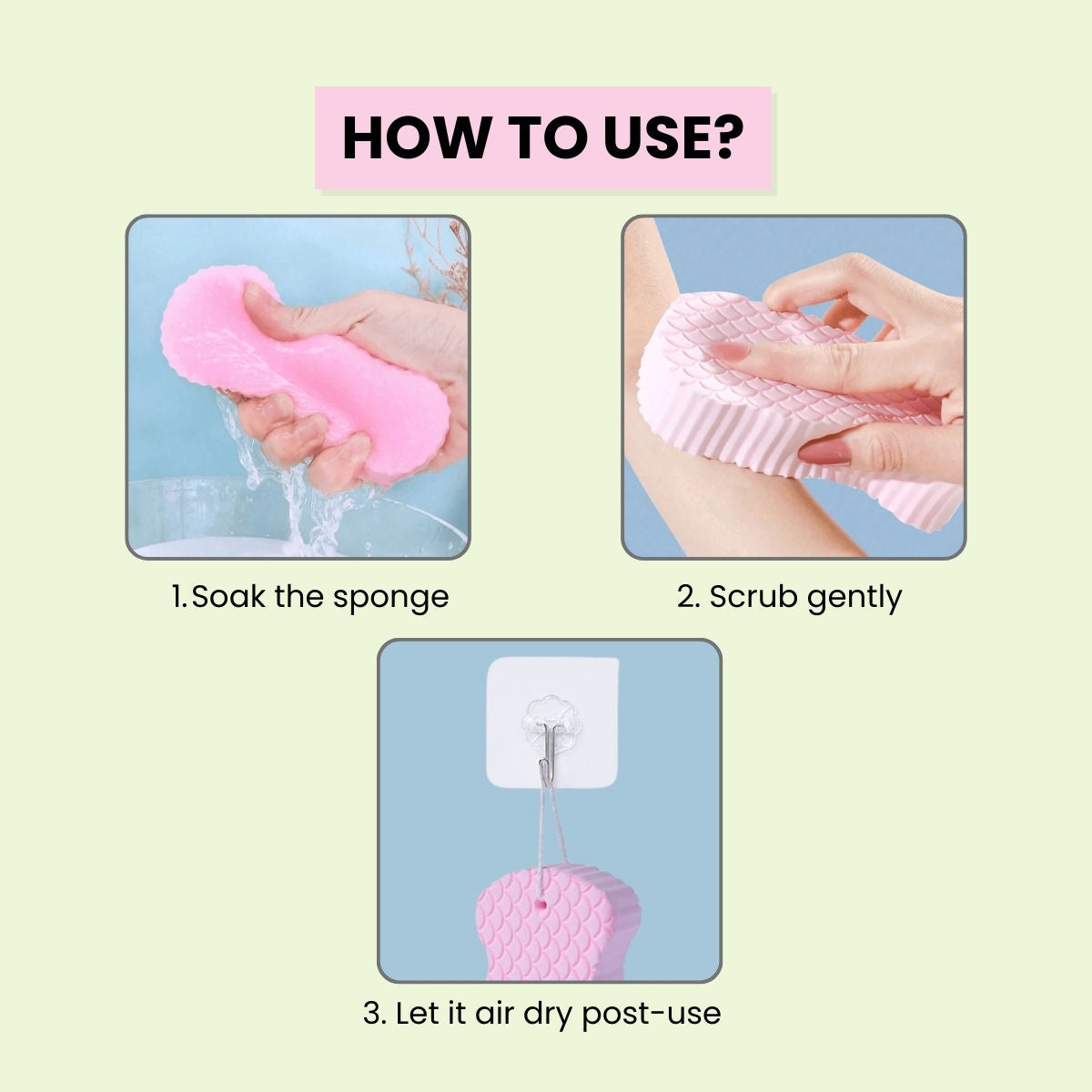 Ultra Soft Bath Sponge Dead Skin Remover Magic Exfoliator Shower Scrubber Children Body Loofah