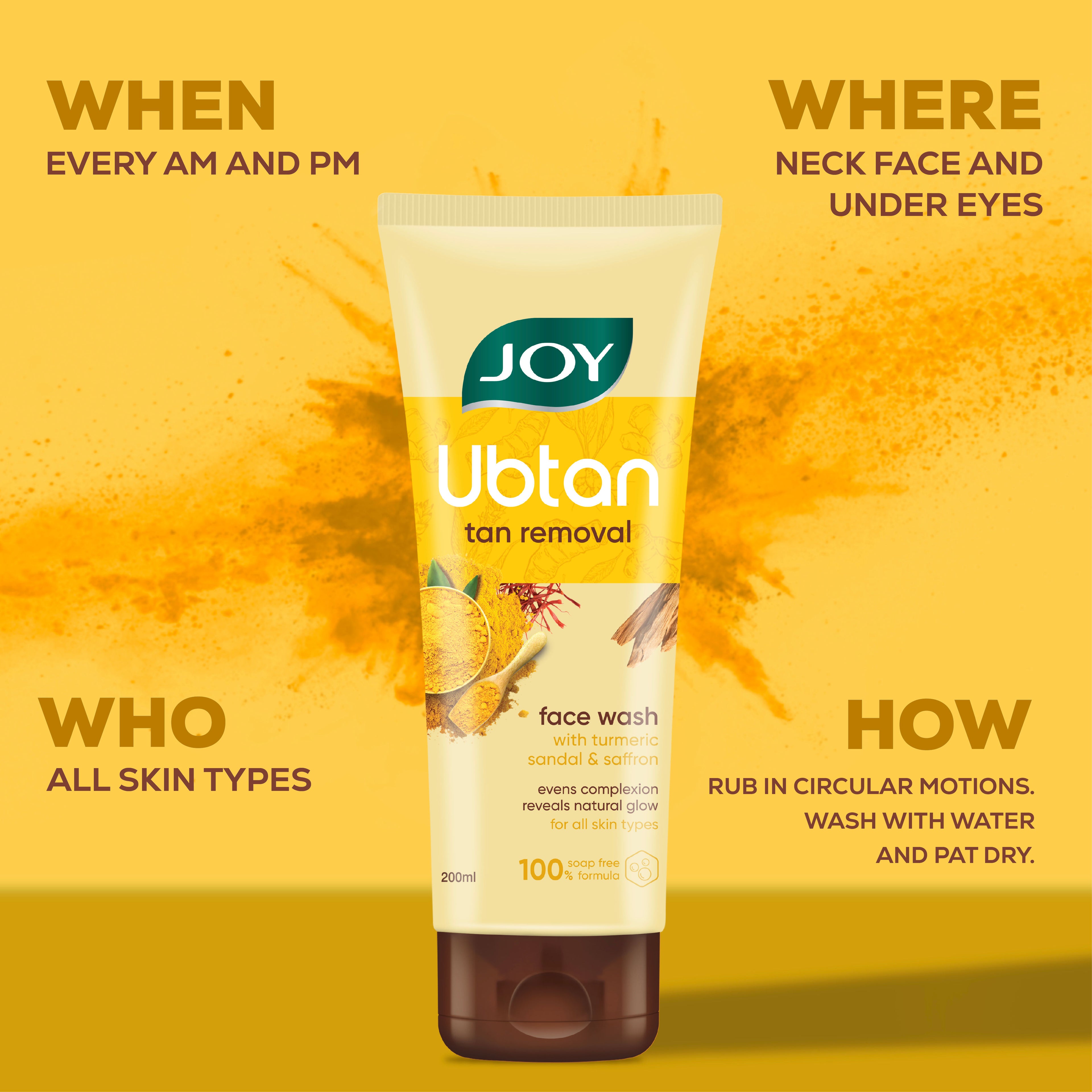 Ubtan Tan Removal Face Wash, For Natural Glowing Skin