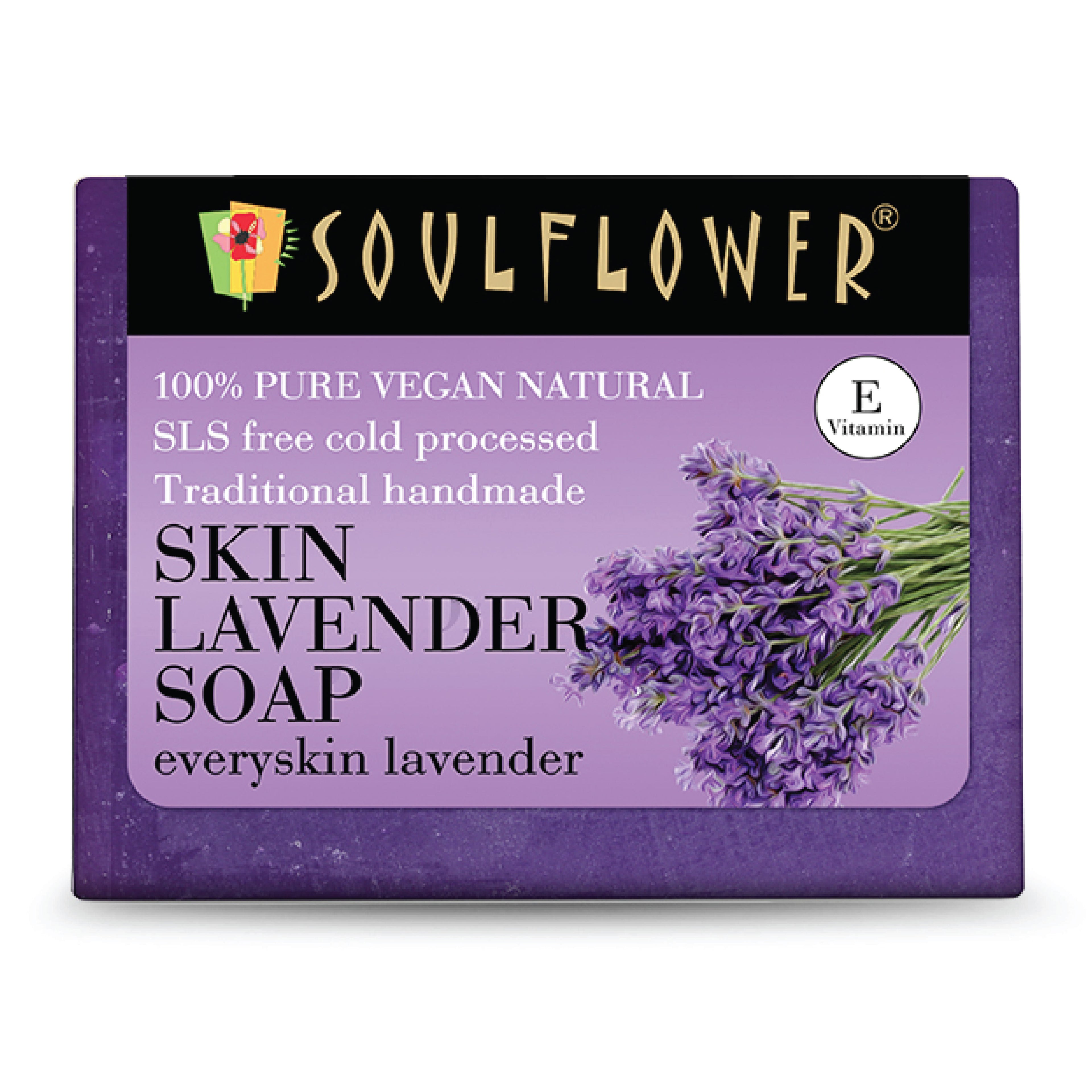 Organic Handmade Lavender Bathing Soap For Dry Skin & Body Odor, Moisturise & Hydrate
