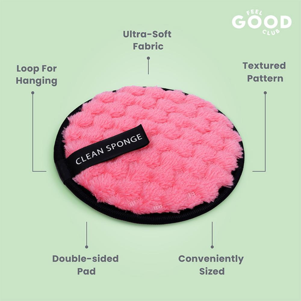 Makeup Remover Pad - Reusable Soft & Gentle Puff For Face Skin Cleansing (1 Pc)