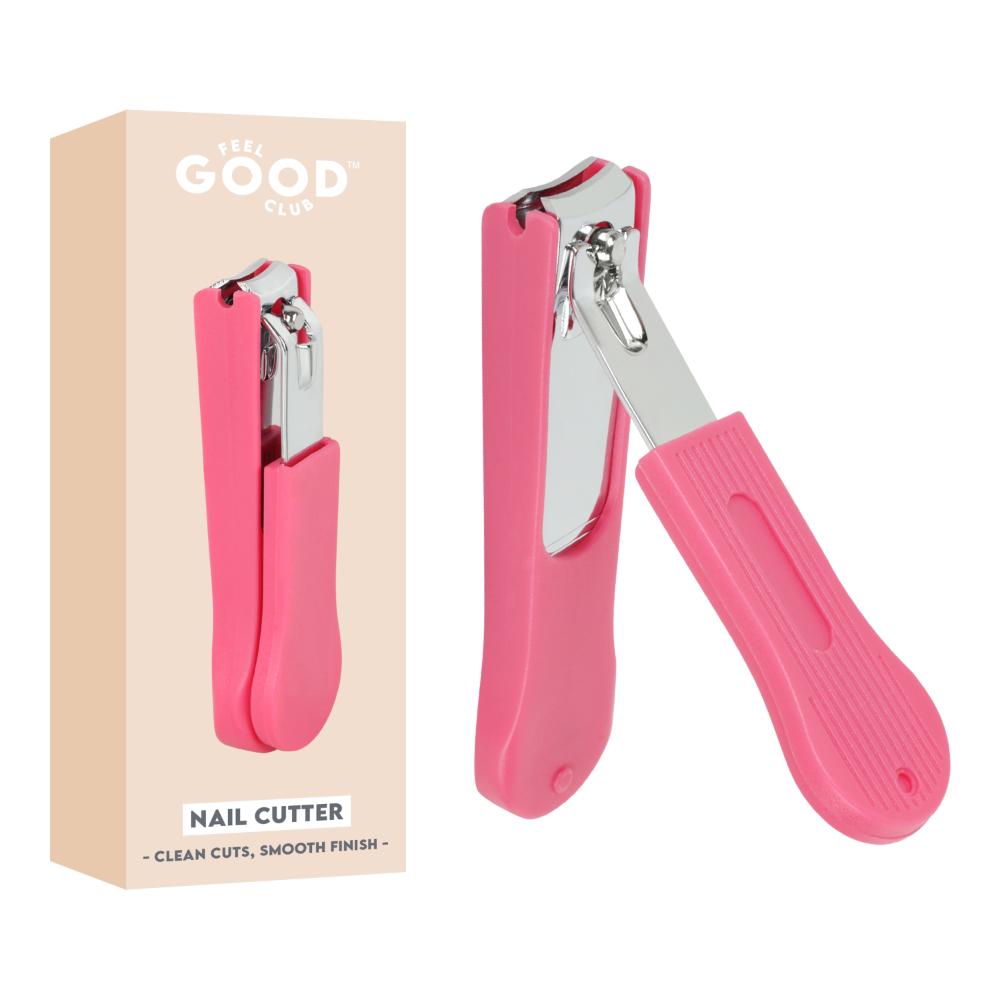 Pink Nail Clipper For Cutting Trimming Finger & Toe Nails For Diy Manicure Pedicure