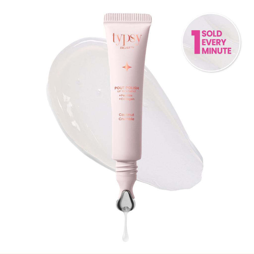 Glaze Pout Polish Peptide Lip Treatment Balm - 01 Coconut Crumble