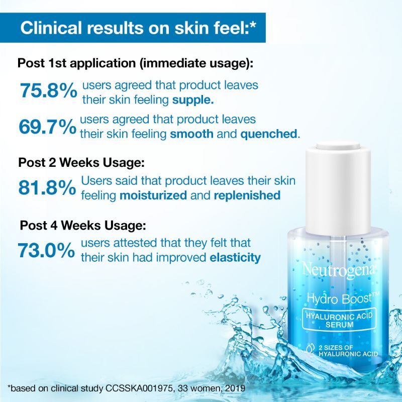 Hydro Boost Hyaluronic Acid Moisturizing Face Serum with Vitamin B5 for Dry & Normal Skin