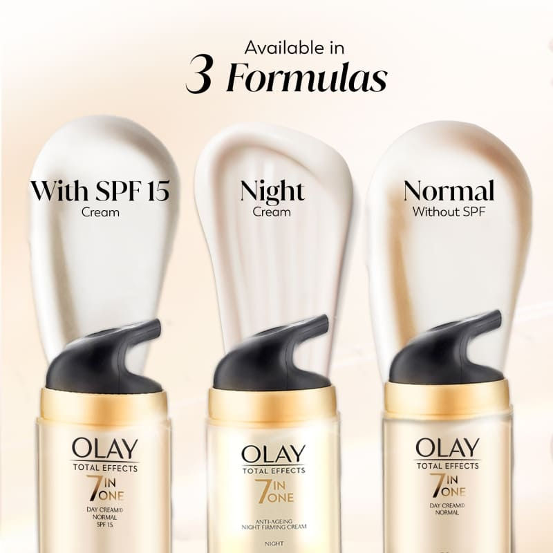 Total Effects Night Cream, Fights 7 Signs Of Ageing With Niacinamide And Green Tea Extracts