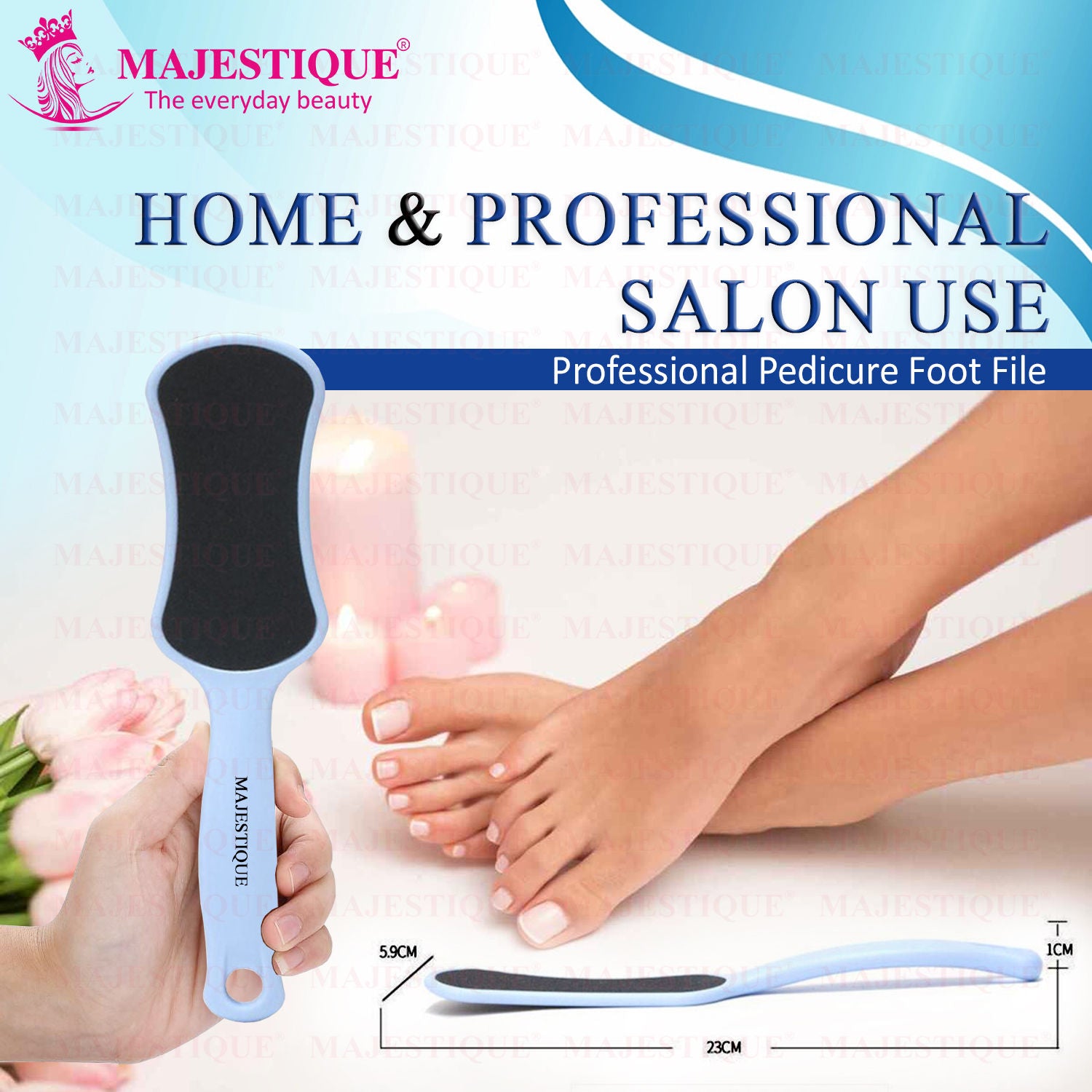 Foot Scrubber - Callus Remover & Pedicure Tool for Wet & Dry Feet - Color May Vary