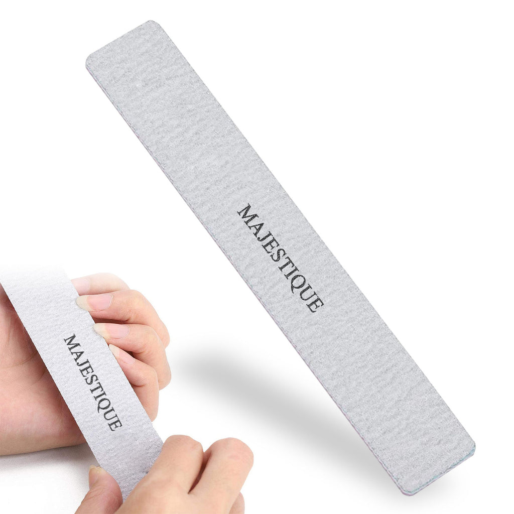 Reusable Nail File, Double-Sided Grit Cuticle Pusher for Nail Care Manicure Tool