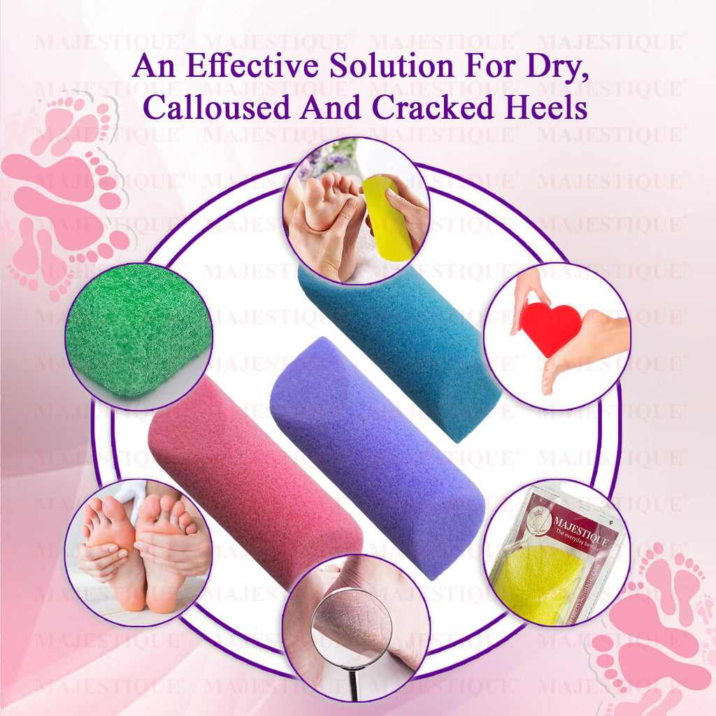 Moisturizing Body Wash & Sponge Foot Buffer, Clean Scent, Exfoliates - Color May Vary