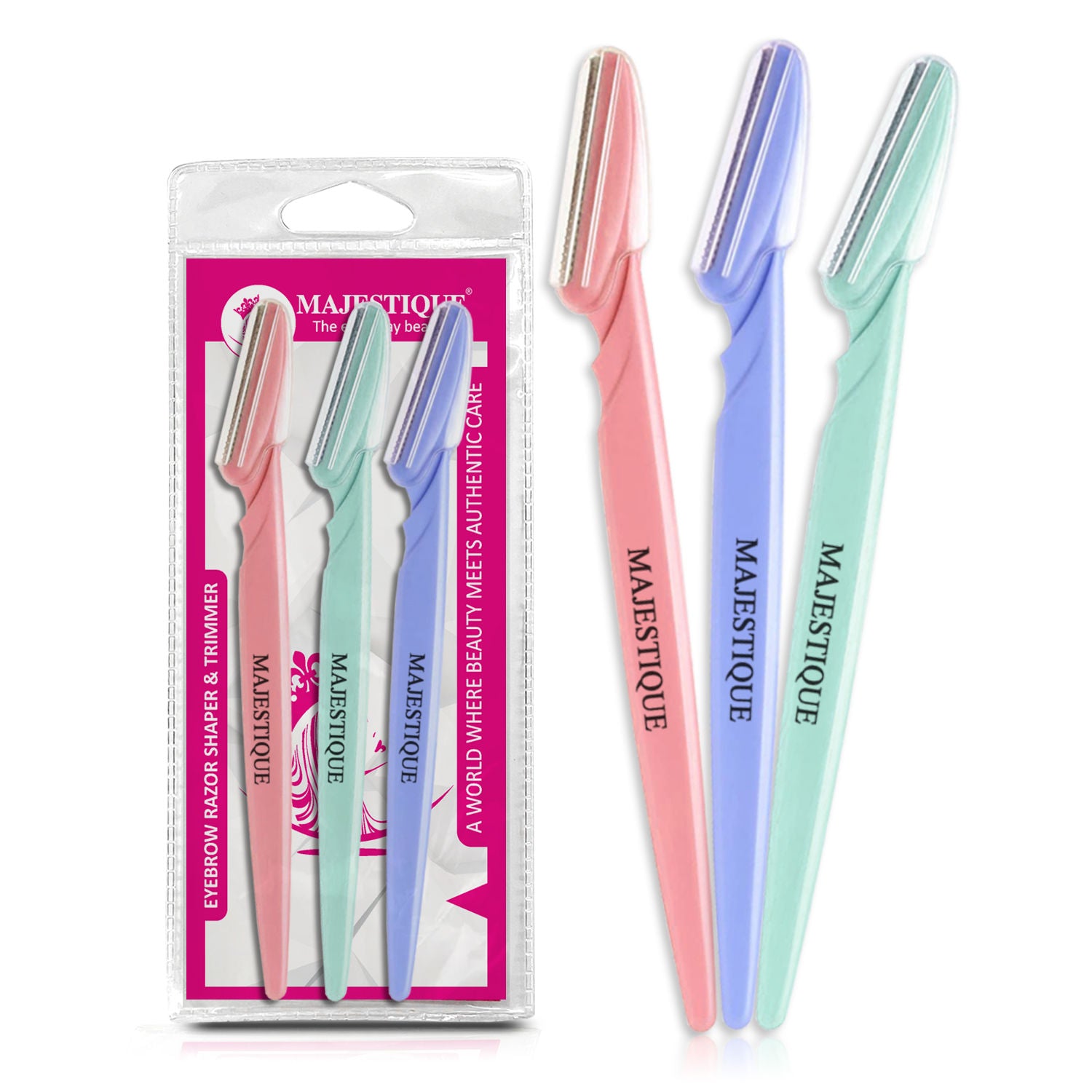 Eyebrow Razor Shaper & Trimmer Face Shave, Face Touch-Up - Color May Vary