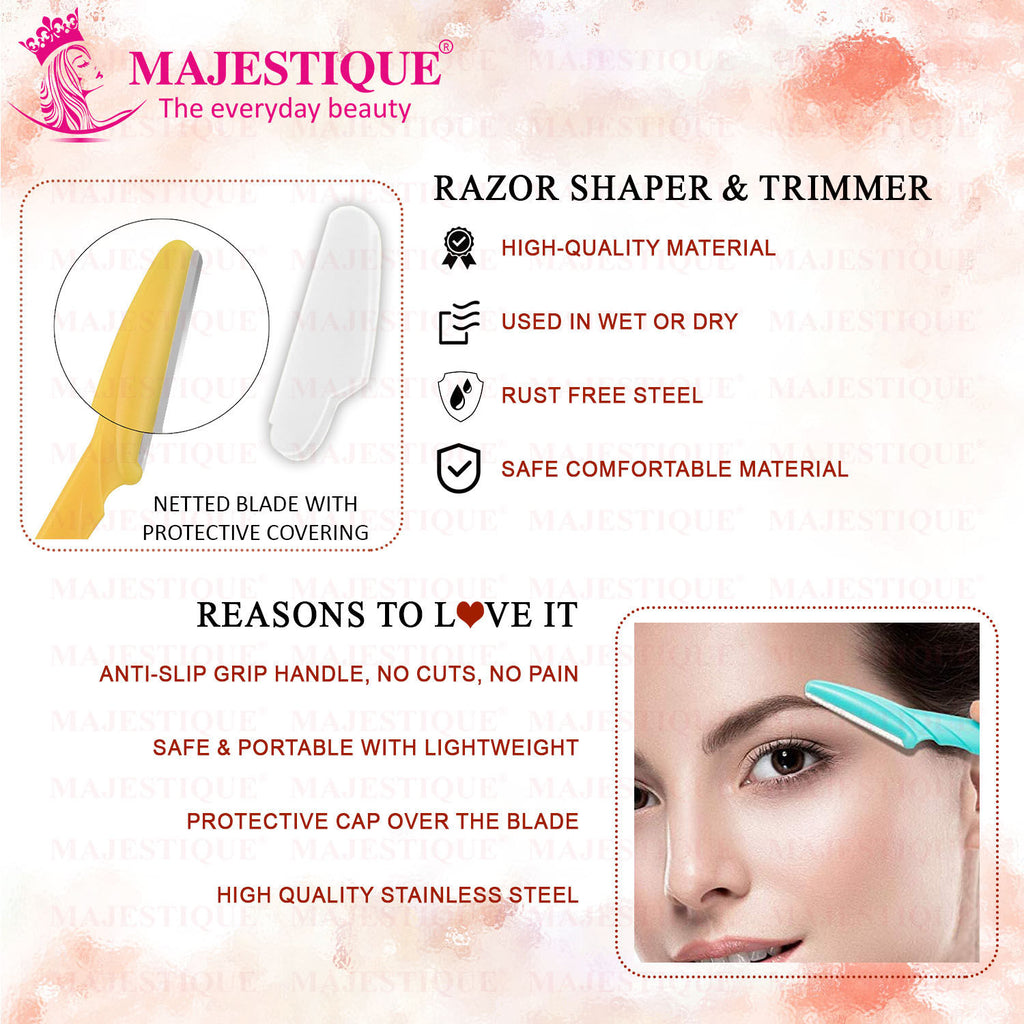 Eyebrow Razor Shaper & Trimmer Face Shave, Face Touch-Up - Color May Vary