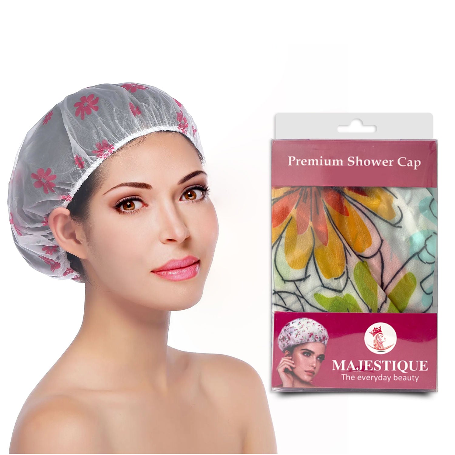 Premium Shower Cap (Colour May Vary)