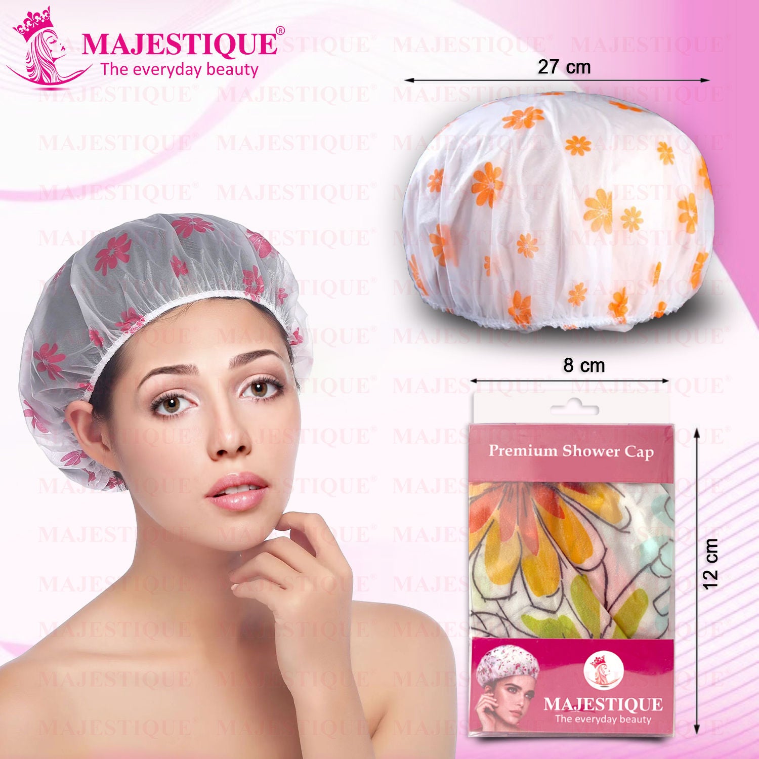 Premium Shower Cap (Colour May Vary)