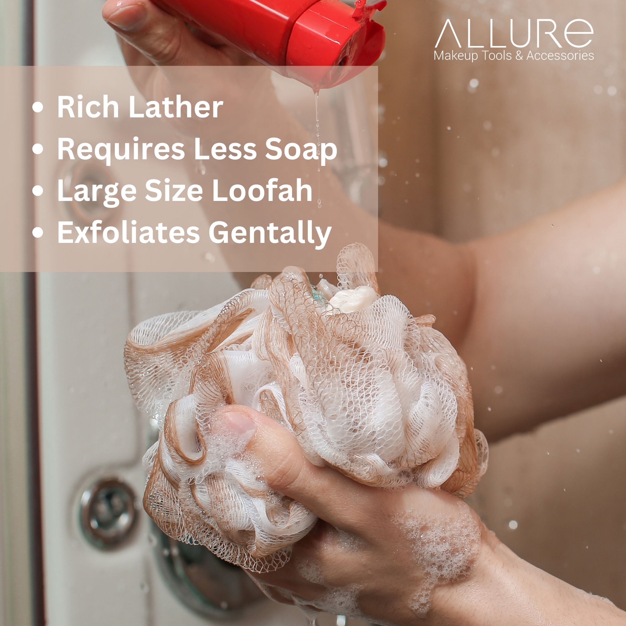 Metallic Loofah (Colour May Vary)