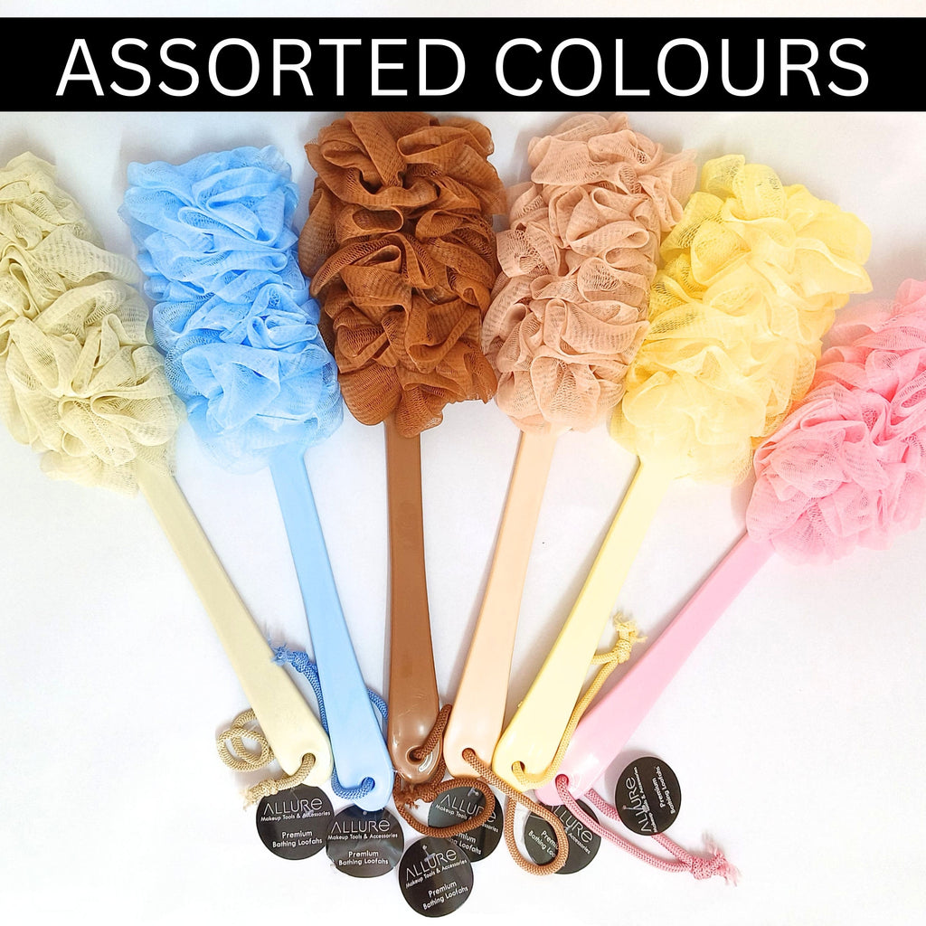 Bathing Brush Handle Loofah (Colour May Vary)