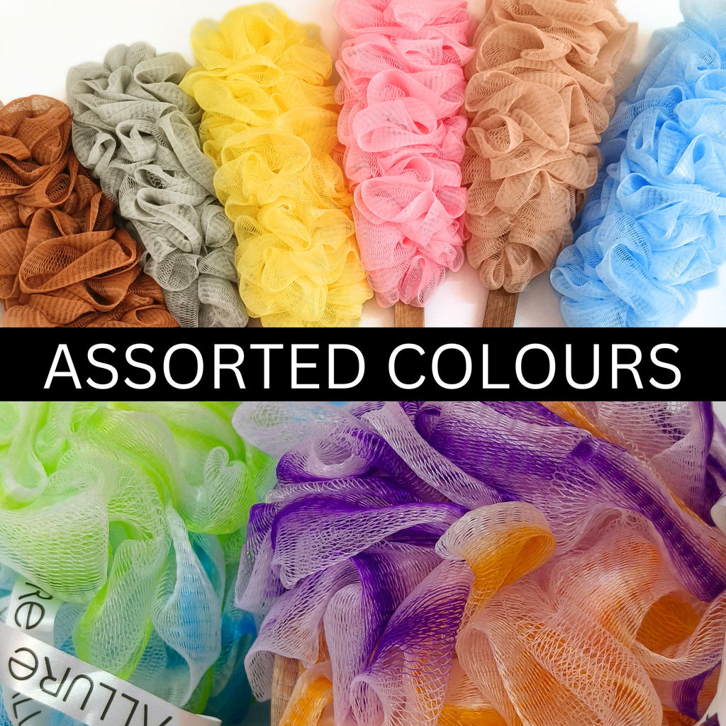 Dual Colors Bath Brush & Loofah Set - Color May Vary