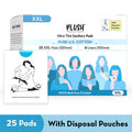 Sanitary Pads 100% Cotton Rash-Free - 25XXL + 4 Free Liners
