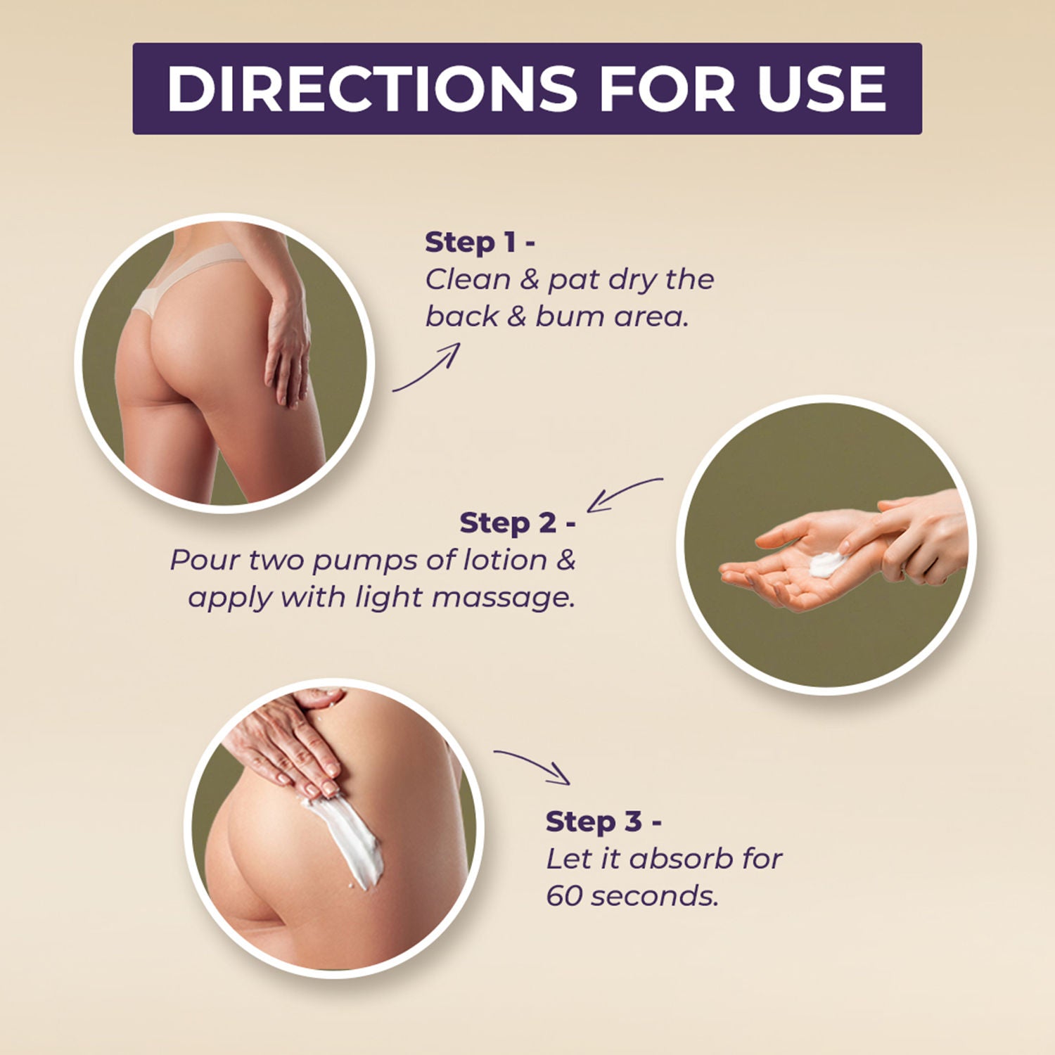 Back & Bum Acne Clearing Lotion with Shea Butter & Peach Extracts