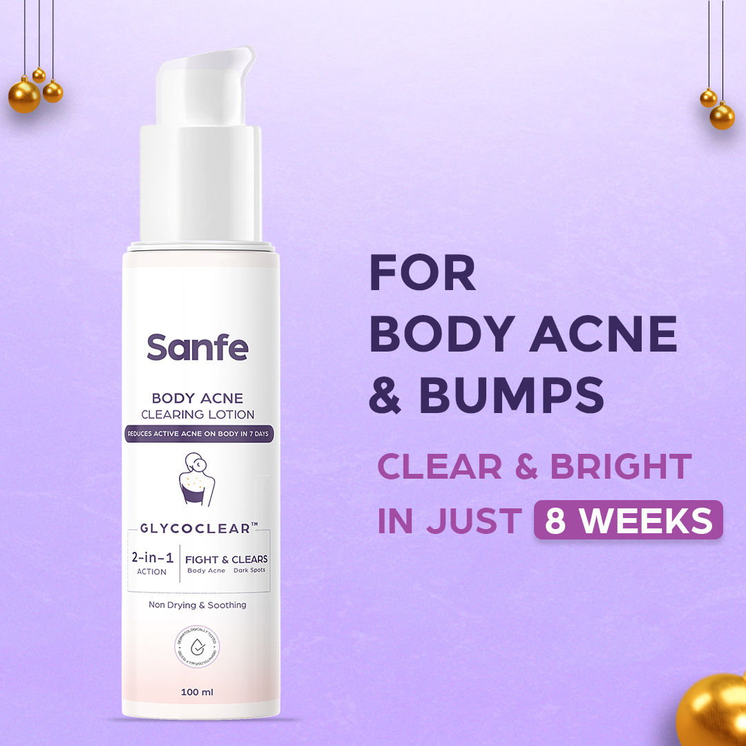 Back & Bum Acne Clearing Lotion with Shea Butter & Peach Extracts
