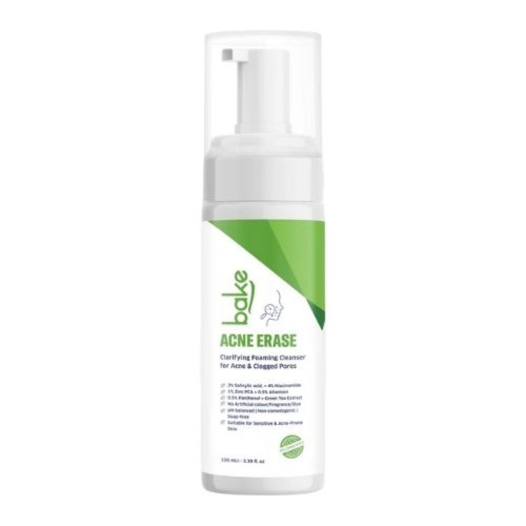Acne Erase Foaming Cleanser with 2% Salicylic Acid for Acne, Clogged Pores & Oil Control