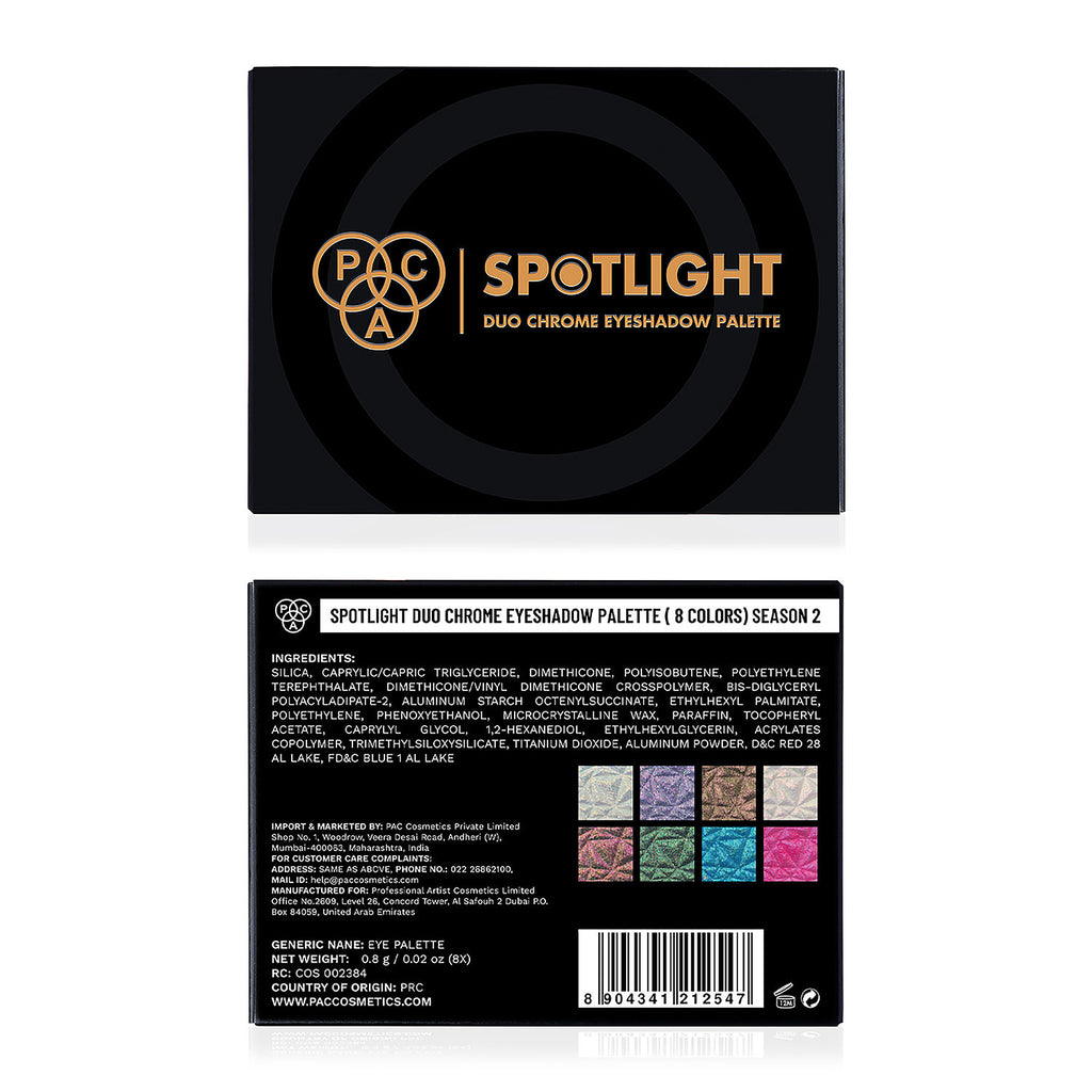 Spotlight Duo Chrome Palette Season 2 - Intensely Pigmented, Buttery Smooth Multi Chrome Shades