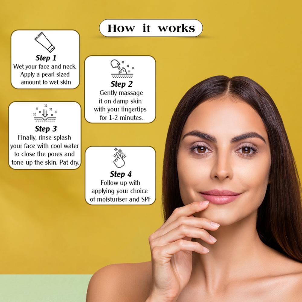 Exfoliating Peel Off Mask, Vitamin E & Vitamin B3, Suitable For All Skin Types
