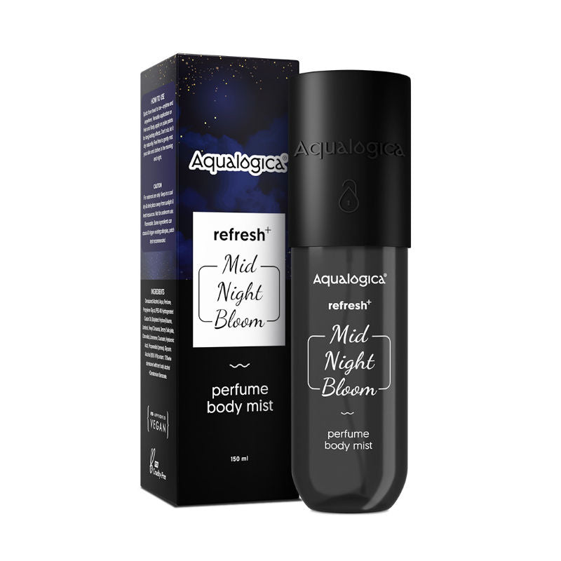 Refresh + Mid Night Bloom Perfume Body Mist-Long Lasting Fragrance for All Skin Types